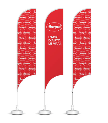 Drapeaux Promotionnelle - Tempo Tents